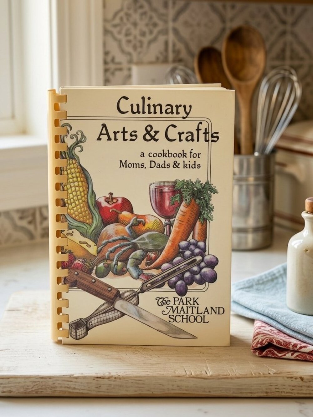 Vintage 1984 Culinary Arts & Crafts Cookbook Park Maitland School 1st Ed Florida